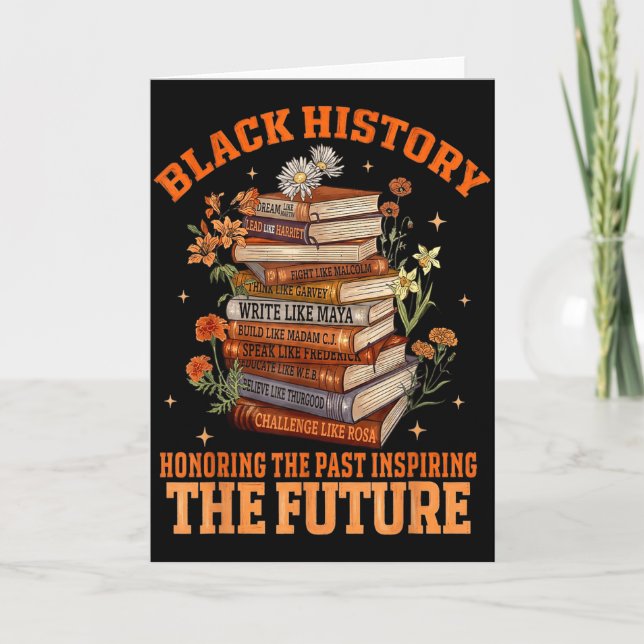 Carte Enseignant Hugvyn Mois d'histoire des Noirs Passé  (Devant)