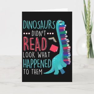 Carte Enseignant Les Dinosaures Nont Pas Lu Voyez Ce Qui