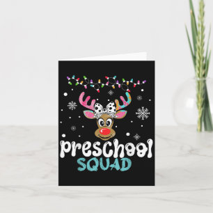 Carte Enseignant préscolaire Noël Esquat préscolaire Rei