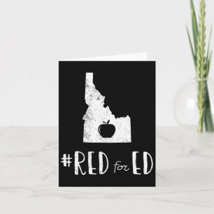 Carte Enseignant Rouge Pour L'éducation Idaho Enseigneme