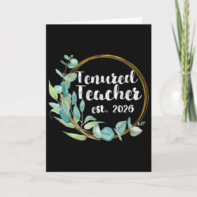 Carte Enseignant titulaire 2026 Femmes Tenure Promotion  (Devant)