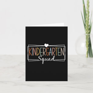 Carte Enseignants de l'équipe de maternelle Enfants jard
