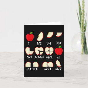 Carte Enseignants En Mathématiques De Fraction De Pomme 