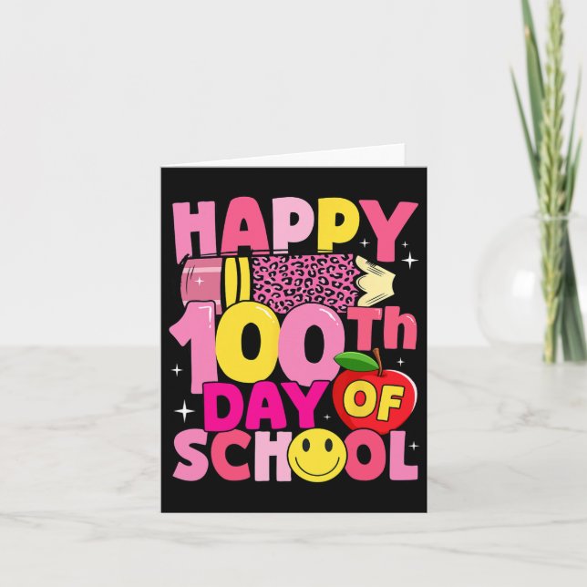 Carte Enseignants Enfants Joyeux 100E Jour De L'École Pi (Devant)