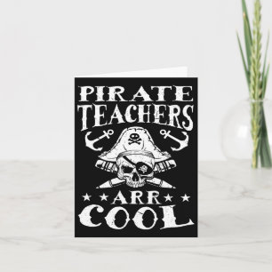 Carte Enseignants Pirates Arr Cool - Halloween Enseigner