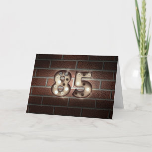 Carte enseigne lumineuse de marquise pour 85e anniversai