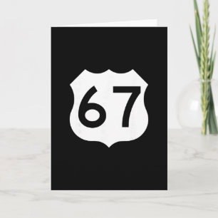 Carte Enseigne Route 67 Mème Six Sept 1