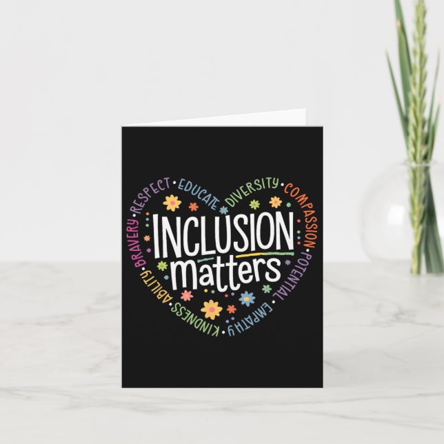 Carte Enseignement spécial Problèmes d'inclusion des ens (Devant)