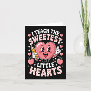 Carte Enseigner au plus doux petit cœur Saint-Valentin d