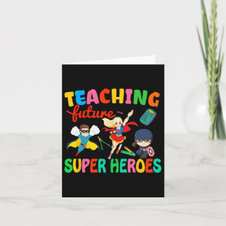 Carte Enseigner de futurs super héros Enseignant Super R