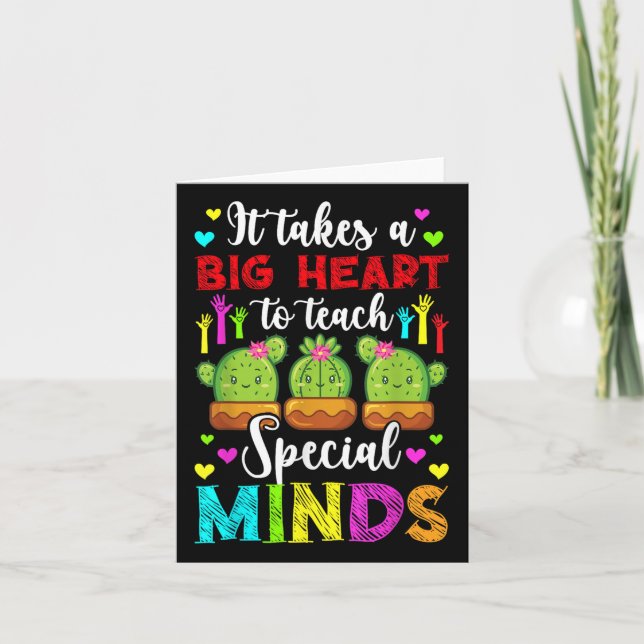 Carte Enseigner les esprits spéciaux Autisme Enseignant  (Devant)