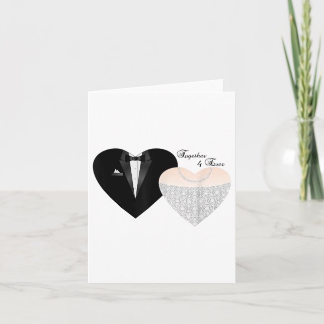 Carte Ensemble 4 Ever Novelty Bride &amp; Mariage de sal (Devant)