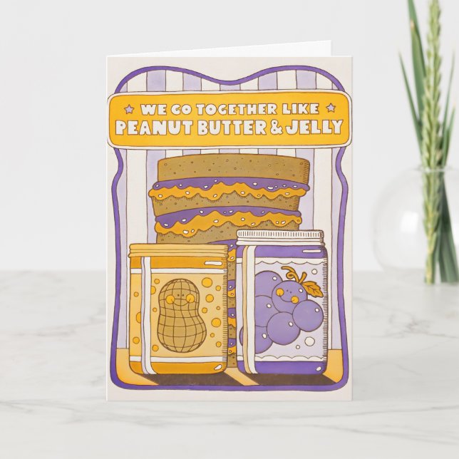 Carte Ensemble comme le beurre de cacahuète et la gelée  (Devant)