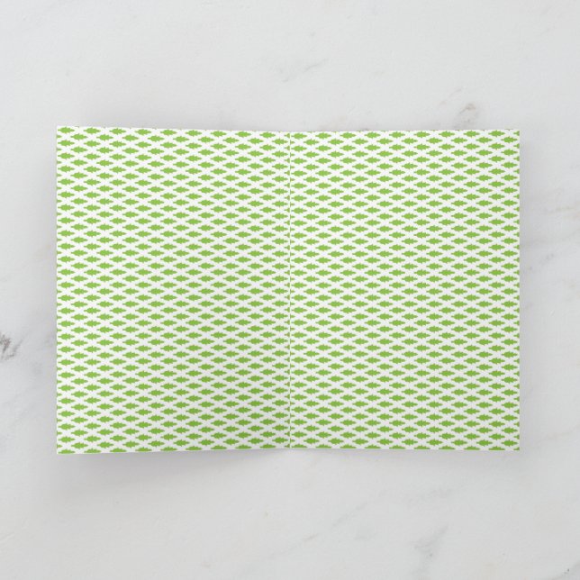 Carte Ensemble de dossiers verts botaniques (Intérieur)
