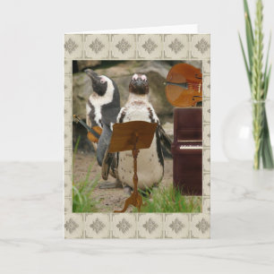 Carte Ensemble de ficelle de pingouin