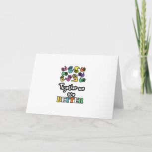 Carte Ensemble Nous Sommes Forts Et Meilleurs Motivation