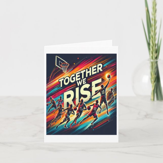 Carte Ensemble Nous Soulageons - Basket-ball Team Art (Devant)