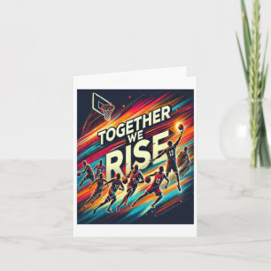 Carte Ensemble Nous Soulageons - Basket-ball Team Art