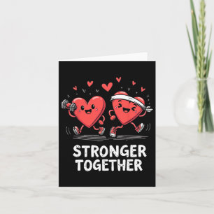 Carte Ensemble Plus Fort Fun Fitness Saint-Valentin Desi