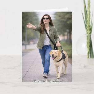 Carte Ensemble vers l'avant – Remise de diplôme de chien