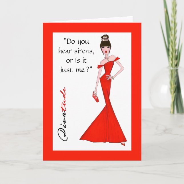 Carte "Entends-Tu Des Sirènes, Ou Est-Ce Juste Moi ?" (Devant)