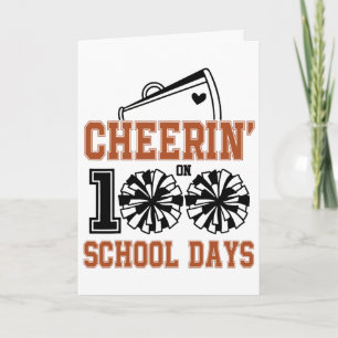 Carte Enthousiasme pour les 100 jours d'école Enfants Pr