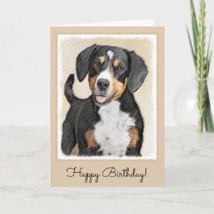 Carte Entlebucher Mountain Dog Peinture - Art original