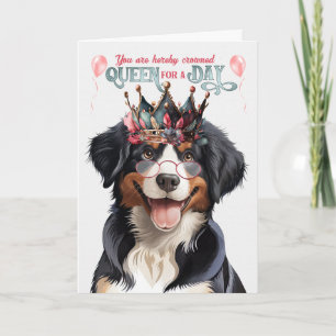 Carte Entlebucher Mountain Dog Queen Funny Anniversaire