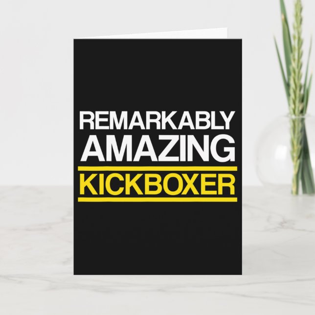 Carte Entraînement de kick-boxing incroyable  (Devant)