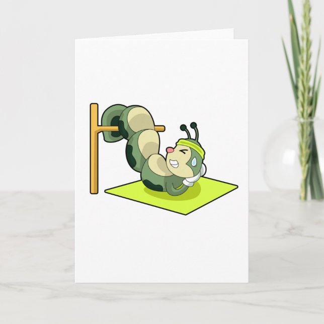 Carte Entraînement Fitness Chenille ABS (Devant)