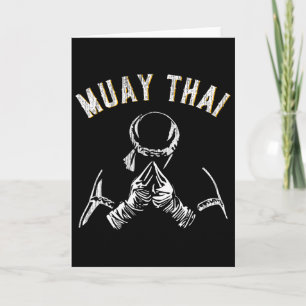 Carte Entraînement Vintage Muay Thai de MMA Kickboxing 