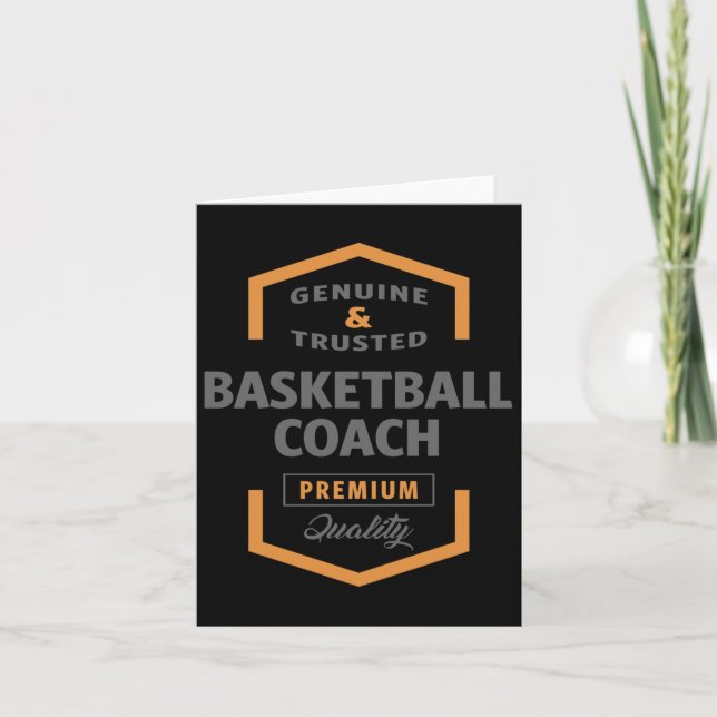 Carte Entraîneur de basket-ball  (Devant)