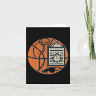 Carte Entraîneur de basket-ball Sifflet Presse-papiers C