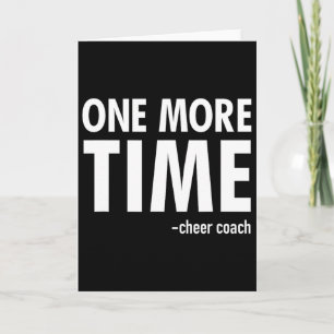 Carte Entraîneur de cheer Coach drôle Cadeau de cheerlea