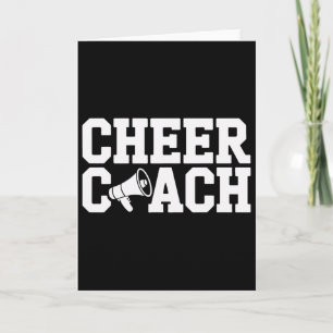Carte Entraîneur de cheerleading enseignant les techniqu