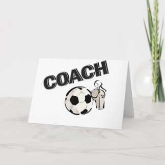 Carte Entraîneur de football (Sifflet/Ballon)
