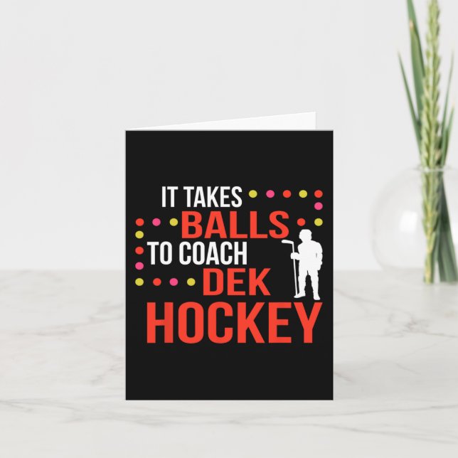 Carte Entraîneur de hockey Dek (Devant)