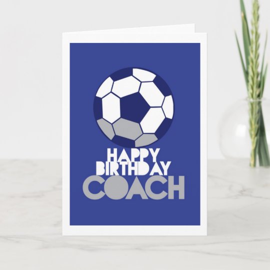 Carte Entraineur De Joyeux Anniversaire Avec Du Ballon Zazzle Fr