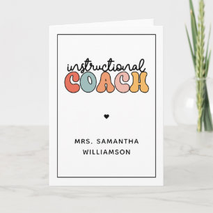 Carte Entraîneur pédagogique personnalisé Retro Entraîne