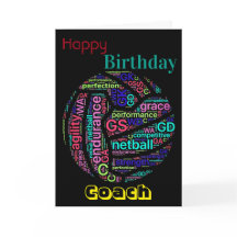 Entraîneur Personnalisé De Netball Anniversaire