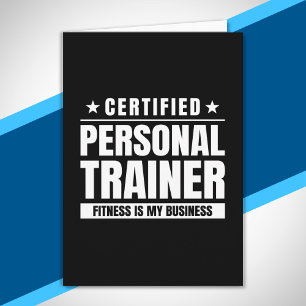 Carte Entraîneur Personnel Certifié Citation De Fitness 