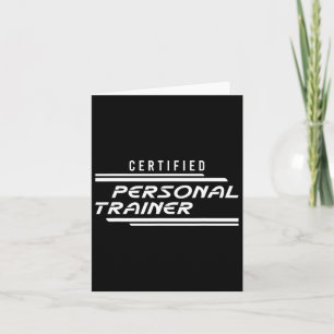 Carte Entraîneur personnel certifié Fitness Instructor G