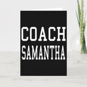 Carte Entraîneur Samantha Footbyll sur mesure Football B