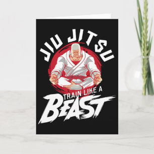 Carte Entraînez-vous comme une bête - Jiu Jitsu Brésilie