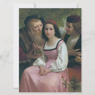 Carte Entre richesse et amour (par Bouguereau)