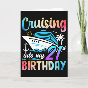 Carte Entrée dans mes 21 ans 21 ans Anniversaire