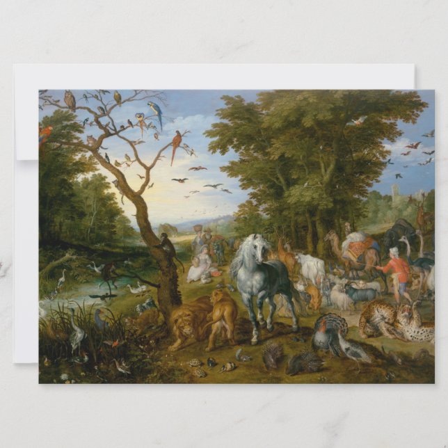 Carte Entrée des animaux dans l'arche de Noé (Brueghel) (Devant)