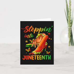 Carte Entrer dans Juneteenth comme mes ancêtres talons h