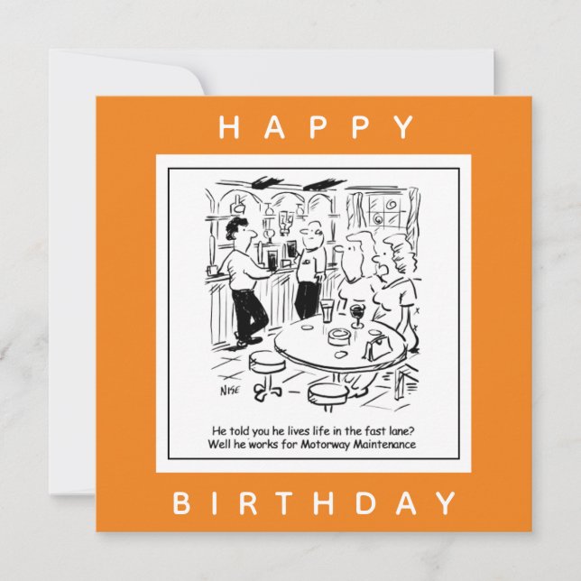 Carte Entretien de l'autoroute vie dans le dessin de la  (Devant)