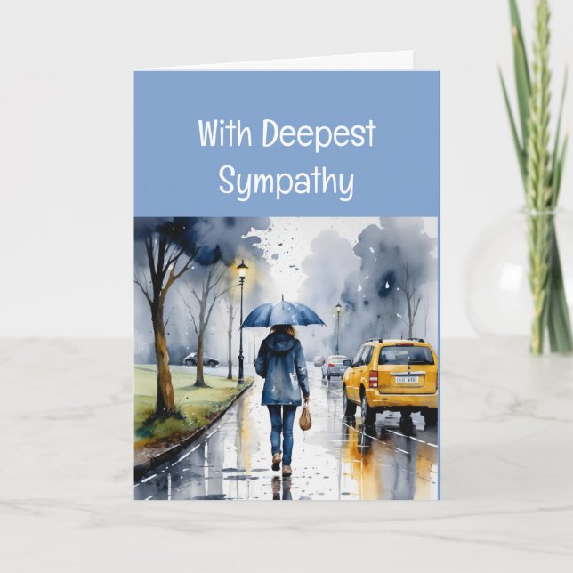 Carte Envoi d'amour et de prières Sympathie Temps de la  (Devant)